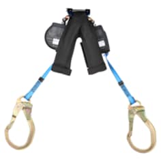 A 3M DBI-SALA Nano-Lok Self-Retracting Lifeline 8' Wrapback, Twin Leg, 2000210 End, ANSI