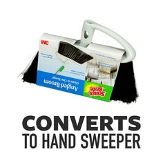 Scotch-Brite® Angled Broom Converts to Hand Sweeper