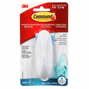 Command Large Designer Hook with Water-Resistant Strips 17083B-ESF image Command Large Designer Hook with Water-Resistant Strips 17083B-ESFimage