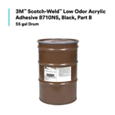 3M™ Scotch-Weld™ Low Odor Acrylic Adhesive 8710NS, Black, Part B, 55 gal (208.2 L) Drum 50 gal (189.3 L) Net