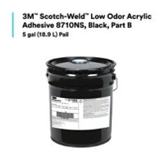 3M™ Scotch-Weld™ Low Odor Acrylic Adhesive 8710NS, Black, Part B, 5 gal (18.9 L) Drum (Pail)