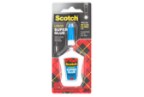 Scotch liquid super glue in easy squeeze dispenser. contains point one four ounces of glue