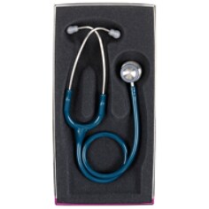 A 3M Littmann Classic II Pediatric Stethoscope, Caribbean Blue Tube, 28 inch, 2119