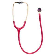A 3M Littmann Classic II Infant Stethoscope, Rainbow-finish Chestpiece, Raspberry Tube, 28 inch, 2157