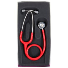 A 3M Littmann Classic II Pediatric Stethoscope, Red Tube, 28 inch, 2113R