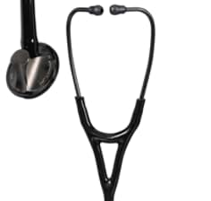 A 3M Littmann Master Cardiology Stethoscope, Smoke-Finish Chestpiece, Black Tube, 27 inch, 2176