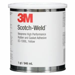 3M™ Neoprene High Performance Rubber and Gasket Adhesive 1300L, Yellow, 1 Quart, 12 Can/Case image 3M™ Neoprene High Performance Rubber and Gasket Adhesive 1300L, Yellow, 1 Quart, 12 Can/Caseimage