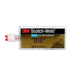 3M Scotch-Weld Low Odor Acrylic Adhesive DP810, Tan, 200 mL Duo-Pak