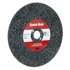Scotch-Brite Laser Braze Finishing Wheel, 8 in x 3.5mm x 1 in