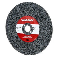 Scotch-Brite Laser Braze Finishing Wheel, 8 in x 3.5mm x 1 in