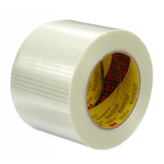 Scotch® Bi-Directional Filament Tape 8959, Clear, 4 in x 60 yd, 5.7 mil, 12 rolls per case