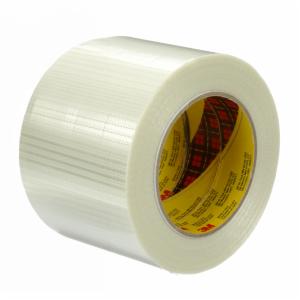 Scotch Bi-Directional Filament Tape 8959, Clear, 4 in x 60 yd, 5.7 mil, 12 Roll/Case image Scotch Bi-Directional Filament Tape 8959, Clear, 4 in x 60 yd, 5.7 mil, 12 Roll/Caseimage