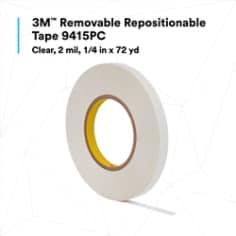 Scotch® ATG Adhesive Transfer Tape 924 features high initial adhesion and good shear-holding power for bonding a variety of substrates, including uncoated and coated paper, card stock, paper board, matting, lightweight fabrics, foils, flexible plastics, and foam board. With no cure time, the adhesive instantly bonds long, large, and small surfaces. When paired with a Scotch® ATG Adhesive Applicator, this tape helps create a portable, hand-held solution that delivers quick, controlled application — without mess or cleanup. This combination can apply tape to any shape or form, even from an uncomfortable position, while allowing your free hand to hold the part being taped. With these performance benefits, Scotch® ATG Adhesive Transfer Tape 924 is ideal for applications like bonding mat board in picture frames and dust covers; menus, invitations, table tents, and cards; commercial print assembly; and point-of-purchase promotional displays and inserts.