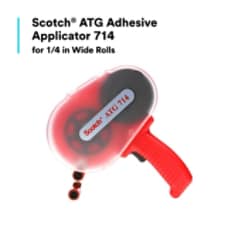 Scotch® ATG Adhesive Transfer Tape 924 features high initial adhesion and good shear-holding power for bonding a variety of substrates, including uncoated and coated paper, card stock, paper board, matting, lightweight fabrics, foils, flexible plastics, and foam board. With no cure time, the adhesive instantly bonds long, large, and small surfaces. When paired with a Scotch® ATG Adhesive Applicator, this tape helps create a portable, hand-held solution that delivers quick, controlled application — without mess or cleanup. This combination can apply tape to any shape or form, even from an uncomfortable position, while allowing your free hand to hold the part being taped. With these performance benefits, Scotch® ATG Adhesive Transfer Tape 924 is ideal for applications like bonding mat board in picture frames and dust covers; menus, invitations, table tents, and cards; commercial print assembly; and point-of-purchase promotional displays and inserts.