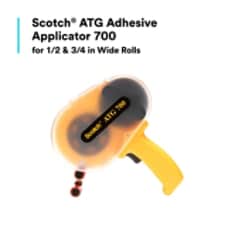 Scotch® ATG Adhesive Applicator Adaptor Kit, for use with ATG Applicator 700, for 1/4 in Wide Rolls, 6/Case