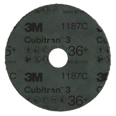 A 3M Cubitron 3 Fibre Disc 1187C, Center Hole