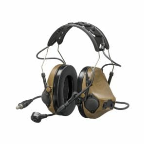 3M™ PELTOR ComTac VIII Single Comm Headset MT14H418A-47 CY, Nexus 4-Con, Coyote Brownimage