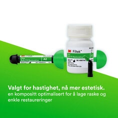 (1) 3M™ Filtek™ One Bulk Fill: Velg for hastighet, nå mer estetisk