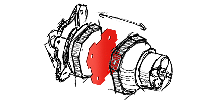 Illustration of automotive components