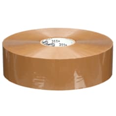 A roll of Scotch High Tack Box Sealing Tape 311+, Tan, 72 mm x 914 m
