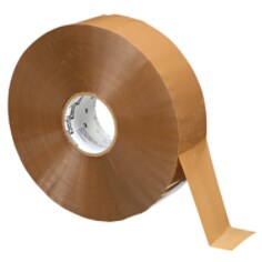 A roll of Scotch High Tack Box Sealing Tape 311+, Tan, 72 mm x 914 m