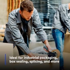 Scotch® Box Sealing Tape 371, Tan, 48 mm x 50 m, 36 Rolls/Case, rc04