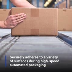 Scotch® Box Sealing Tape 371, Clear, 48 mm x 50 m, 36 Rolls/Case, rc03