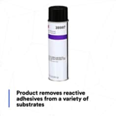 Removes reactive adhesives from a variety of substrates; reactive adhesives include adhesives that require a hardener or catalyst in order for the bond to occur, such as epoxies, urethanes, and silicones