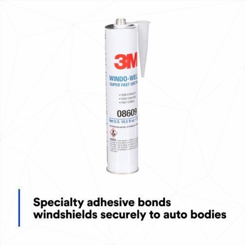 Cartouche De Polyuréthane Noir Super Rapide 3M 08609 - 10.5 Fl Oz, Pour Joints Et Réparations