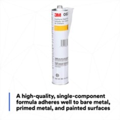 A high-quality, single-component formula adheres well to bare metal, primed metal, and painted surfaces