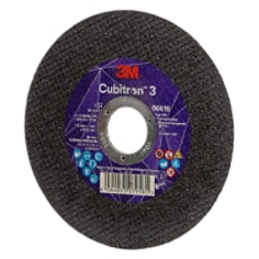 3M™ Cubitron™ 3 Cut-Off Wheel, 86616, 60+, T41, 115 mm x 1 mm x 22.23 mm (4.5 x 3/64 x 7/8 in)