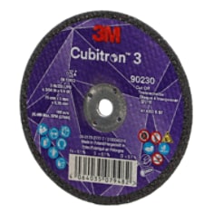 3M Cubitron 3 Cut-Off Wheel, 90230, 60+, T41, 3 in x 3/64 in x 1/4 in, EN