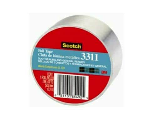 Scotch  Foil Tape 3311-10A, 2 in x 10 yds