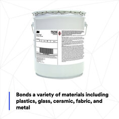 Bonds a variety of materials including plastics, glass, ceramic, fabric, and metal