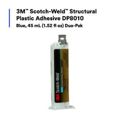 3M™ Scotch-Weld™ Structural Plastic Adhesive DP8010, Blue, 45 mL (1.52 fl oz) Duo-Pak, 12/Case