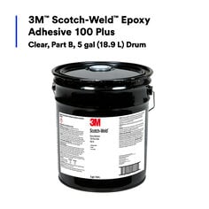 3M™ Scotch-Weld™ Epoxy Adhesive 100 Plus, Clear, Part B, 5 gal (18.9 L) Drum (Pail)