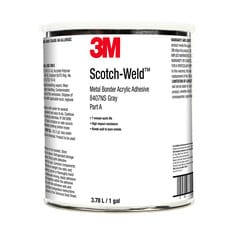 3M™ Scotch-Weld™ Metal Bonder Acrylic Adhesive 8407NS, Gray, Part A, 1 gal (3.78 L) Can, 4/Case