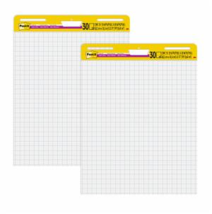 POST-IT Super Sticky Easel 560-0, White Grid Lines, 25x30in, 30 Sheets/Pad, 2 Pads/Case, 100% PEFC SGSCH-PEFC-COC-110078image