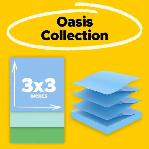 100% Recycled Paper Super Sticky Notes, 3