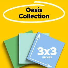 Image of Post-it® Recycled Super Sticky Notes, Oasis Collection