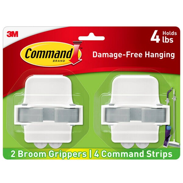 Command Broom Gripper 2 pack 17007-HW2ES