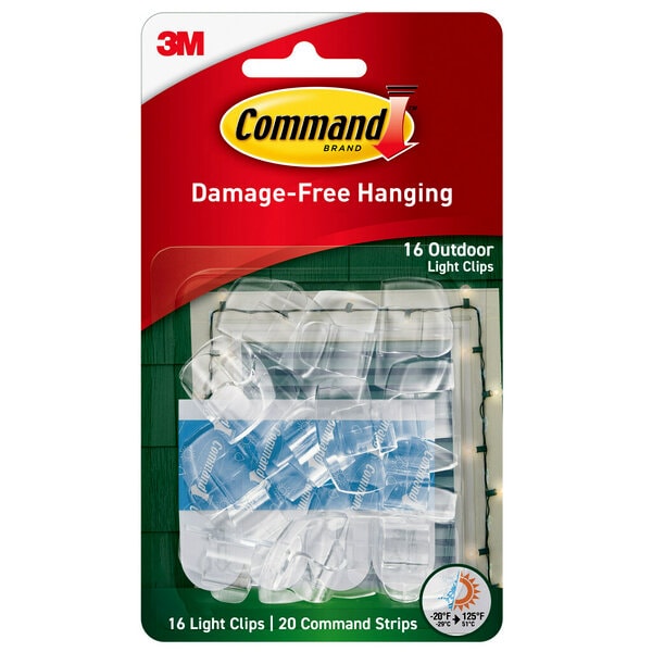 Command Outdoor Light Clips 17017CLR-AWES