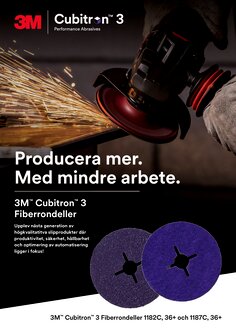 3M™ Cubitron™ Fiberrondell 1182C, 1187C Broschyr