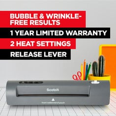 Images for Scotch™ Thermal Laminator TL901X, 1 Thermal Laminator, 2 Thermal Pouches