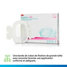 La grande bande de ruban de fixation avec encoche favorise une application cohérente et correcte