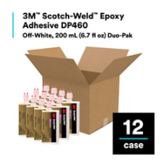 3M™ Scotch-Weld™ Epoxy Adhesive 460 is a versatile, two-part epoxy adhesive made to bond to metals, ceramics, wood, glass, and some plastics in demanding conditions, such as in high-impact bonding assemblies. Its high performance provides long-lasting results in expansion, flexing, and environmental aging — helping to maintain a long-lasting bond. While delivering excellent shear and peel strength, 3M™ Scotch-Weld™ Epoxy Adhesive 460 provides excellent resistance to high temperatures, solvents, and outdoor weathering, and is ideal for a host of industries, including transportation, aerospace, construction, and sporting goods repair applications. It meets the standard for UL-HB Certified, ASTM E162, ASTM E662, Bombardier SMP 800C, and Boeing BSS 7239. The preparation and application of the product make it easy to use with a 2:1 by-volume mix ratio. Allowing 60 minutes of open time for project adjustment, the epoxy is fully cured in 24 hours at a temperature of 73 °F (23 °C). 3M™ Scotch-