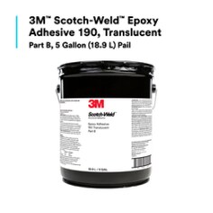 3M™ Scotch-Weld™ Epoxy Adhesive DP190 is a two-part epoxy that delivers high performance in demanding conditions and environments while adhering to a variety of similar and dissimilar substrates, including metals, ceramics, wood, fiberboard, glass, and most plastics. Its high-strength formula is designed to perform with long-lasting results, helping to withstand the impact of environmental aging, shock, vibration, and flexing. 3M™ Scotch-Weld™ Epoxy Adhesive DP190 provides up to 80 minutes of working time, allowing for correct product placement, repositioning, or adjustments. This epoxy offers handling strength in 6 hours and will cure fully in approximately 14 days at a temperature of 73 °F (23 °C). With a wide range of uses, the product is ideal for building and home construction; aircraft and automobile manufacturing; sporting goods repair and assembly, as well as other applications requiring a durable bond in outdoor elements. 3M™ Scotch-Weld™ Epoxy Adhesive DP190 is available in b