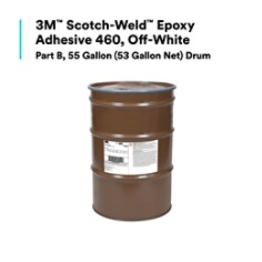 3M™ Scotch-Weld™ Epoxy Adhesive 460 is a versatile, two-part epoxy adhesive made to bond to metals, ceramics, wood, glass, and some plastics in demanding conditions, such as in high-impact bonding assemblies. Its high performance provides long-lasting results in expansion, flexing, and environmental aging — helping to maintain a long-lasting bond. While delivering excellent shear and peel strength, 3M™ Scotch-Weld™ Epoxy Adhesive 460 provides excellent resistance to high temperatures, solvents, and outdoor weathering, and is ideal for a host of industries, including transportation, aerospace, construction, and sporting goods repair applications. It meets the standard for UL-HB Certified, ASTM E162, ASTM E662, Bombardier SMP 800C, and Boeing BSS 7239. The preparation and application of the product make it easy to use with a 2:1 by-volume mix ratio. Allowing 60 minutes of open time for project adjustment, the epoxy is fully cured in 24 hours at a temperature of 73 °F (23 °C). 3M™ Scotch-