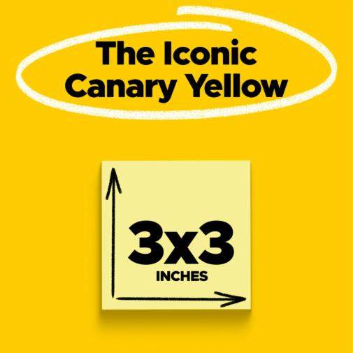 100% Recycled Paper Super Sticky Notes, 3
