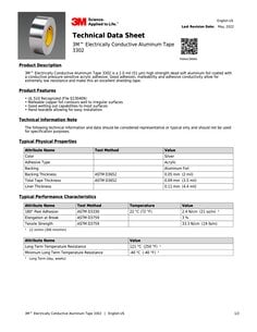 3M™ Conductive Aluminum Foil Tape 3302